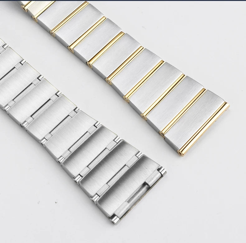 For Omega Double Eagle Steel Strap Constellation Series