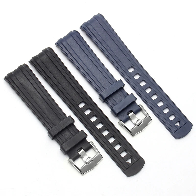 Watchband for Omega New Seahorse 300 Rubber