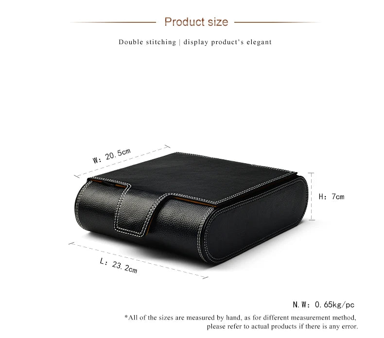 Oirlv 6 Grids Watches Organizer Leather Watch Box Storage Organizer Travel Case Bag Portable Leather Watch Organizer Gift Box