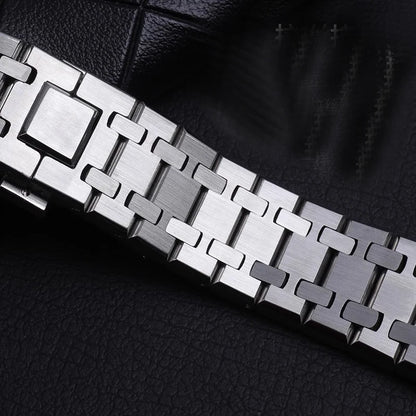 Men Women Full Stainless Steel Bracelet For AP ROYAL OAK 15400 26331 15500 Watch Strap Folding Buckle 21mm 26mm Watchband