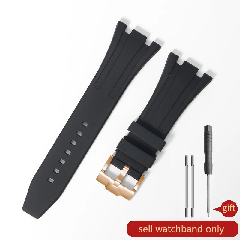 Audemars Piguet Premium Waterproof Silicone Watch Band for Audemars Piguet R | Kişisel Mağaza İsmi - 