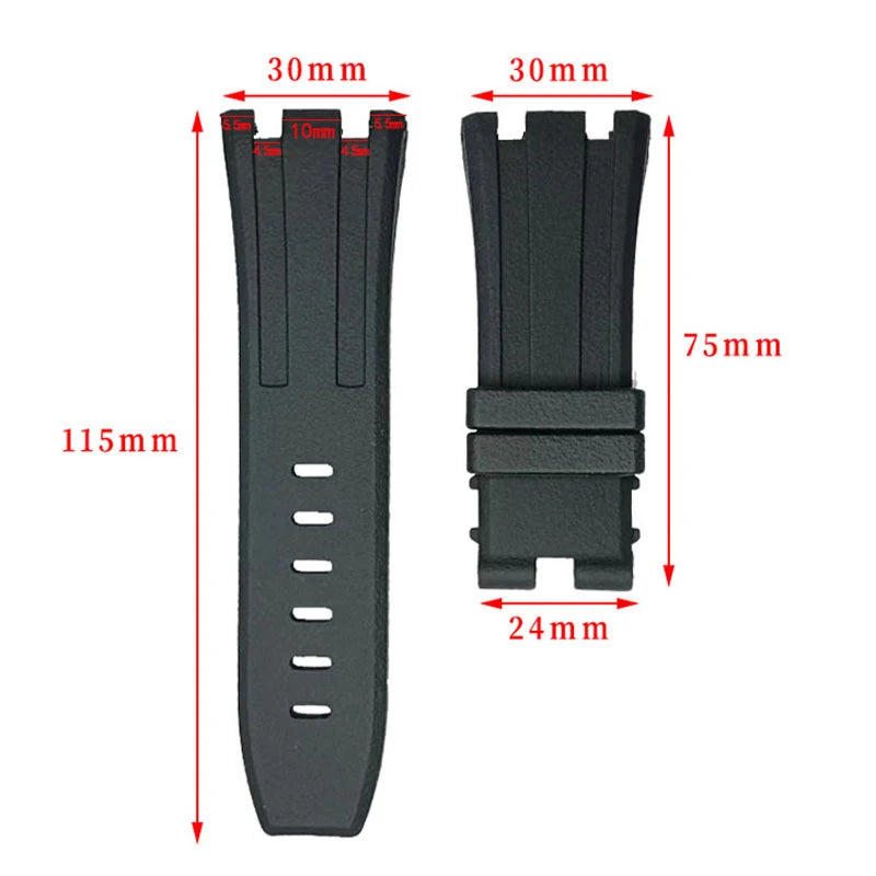 Silicone Watchband for AP for Royal Oak Offshore Replacement Wristband for 15703 Sports Straps Waterproof 27/28/30mm Bracelet