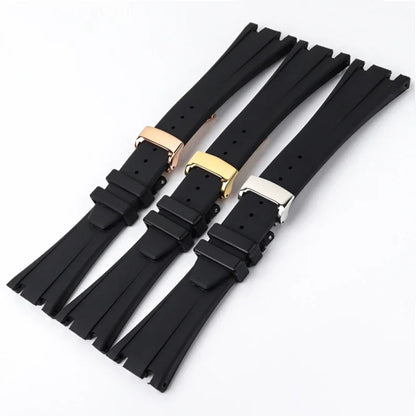 High quality Rubber watch strap 28mm watchband for AP 15703 26470SO Royal Oak offshore men's sports watch strap bracelet