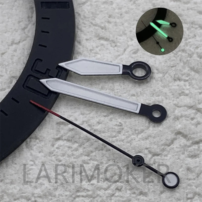 C3 glow-in-the-dark watch hands fit the pilot dial with NH35 NH36 movement watch modification accessories