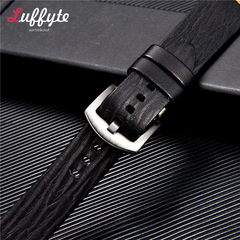 Handmade Vintage Retro Italian Leather Watch Band 18mm 20mm 22mm 24mm Men Women Universal Leather Watch Strap