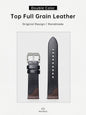 Maikes Double Color Watch Band, Quick Release, Handmade, Top Full Grain Leather Strap, 20mm, 21mm, 22mm For IWC ROLEX OMEGA