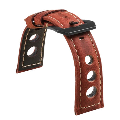 Vintage Cowhide Leather Watch Strap Men Women Universal Watch200000049:100013775#Red;200000051:100016950