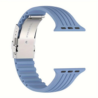 Sport Band Compatible With IWatch Band Series 9/8/7/6/5/4/3/2/1/SE/Ultra 2 49mm 45mm 44mm 42mm 41mm 40mm 38mm Women Men, Elastics Strap Silicone Watch Bands For IWatchFT39276