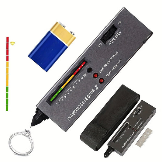 Professional Diamond Tester, Gem Tester Pen Portable Electronic Diamond Tester Tool for Jewelry Jade StoneTX204397