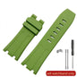 AP Audemars ve Piguet için 15703 kraliyet meşe Offshore5:361385#30x24mm;200000049:865#L - green - no buckle