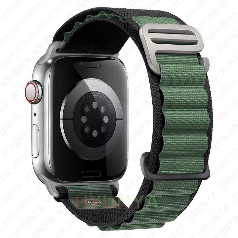 Alp kayış için Apple saat bandı 45mm 49mm Iwatch serisi 9 8 7 Se Ultra 2 aksesuarları kordonlu saat 44mm 41mm 40mm Correa bilezik200000049:201449062#dark gray blue;200000051:100016946#42 - 44 - 45 - 49mm