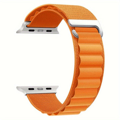 Nylon Sport Loop Band for Apple Watch - Durable, Non - Waterproof Strap with C - Hook Clasp, Compatible for iWatch Ultra/SE/Series 10/9/8/7/6/5/4/3/2/1, Fits 38mm & 40mm ModelsDX300171