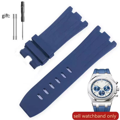 AP Audemars ve Piguet için 15703 kraliyet meşe Offshore5:361385#30x24mm;200000049:350850#Blue - no buckle