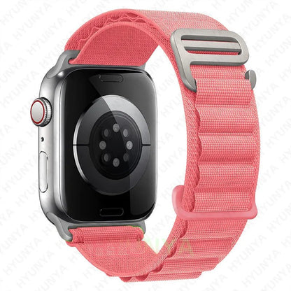 Alp kayış için Apple saat bandı 45mm 49mm Iwatch serisi 9 8 7 Se Ultra 2 aksesuarları kordonlu saat 44mm 41mm 40mm Correa bilezik200000049:29#watermelon red;200000051:100016946#42 - 44 - 45 - 49mm