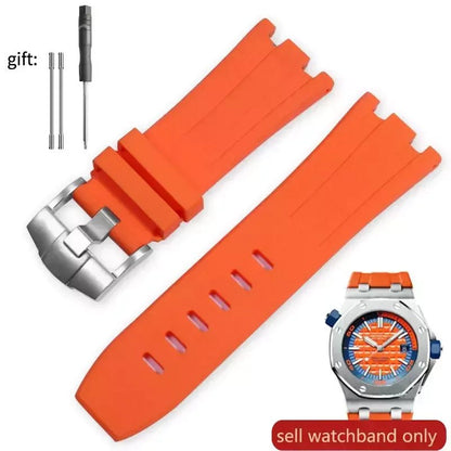 AP Audemars ve Piguet için 15703 kraliyet meşe Offshore5:361385#30x24mm;200000049:2490560973#Orange - Steel - K14