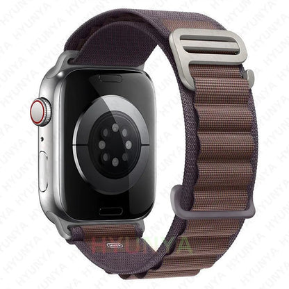 Alp kayış için Apple saat bandı 45mm 49mm Iwatch serisi 9 8 7 Se Ultra 2 aksesuarları kordonlu saat 44mm 41mm 40mm Correa bilezik200000049:200025551#Indigo;200000051:100016946#42 - 44 - 45 - 49mm