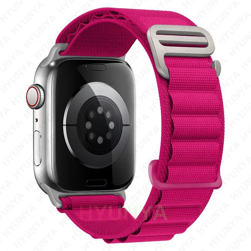 Alp kayış için Apple saat bandı 45mm 49mm Iwatch serisi 9 8 7 Se Ultra 2 aksesuarları kordonlu saat 44mm 41mm 40mm Correa bilezik200000049:175#rose;200000051:100016946#42 - 44 - 45 - 49mm