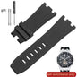 AP Audemars ve Piguet için 15703 kraliyet meşe Offshore5:361385#30x24mm;200000049:350686#Black - no buckle