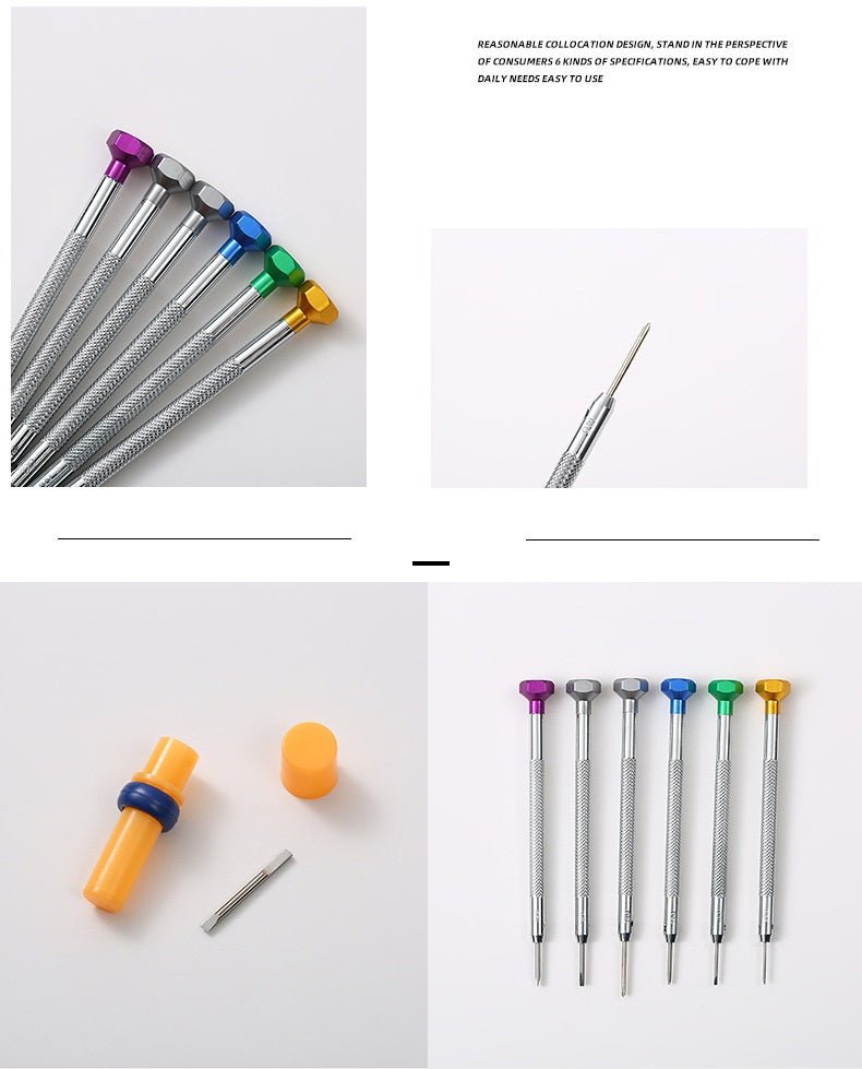 Stainless Steel Mini Screwdriver Set Lightweight And Compact Household Hardware Tools Repair Watch Manual