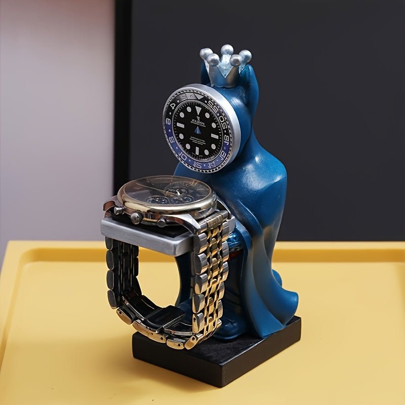 Creative Diver Watch Stand - Unique Green Water Design, Jewelry Display & Storage RackCR284502