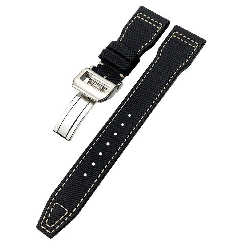 High quality Calfskin Leather Nylon Watch strap Fit for IWC Pilot SPITFIRE MARK18 Portofino TOP GUN IW3777 Watchband