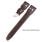 High Quality Real Leather Rivets Watchband Fit for IWC SPITFIRE Big Pilot's Watch TOP GUN IW5009 Cowhide Strap