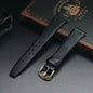 Vintage Watch Strap Lizard Embossed Calf Genuine Leather Thin and Soft Watch Band