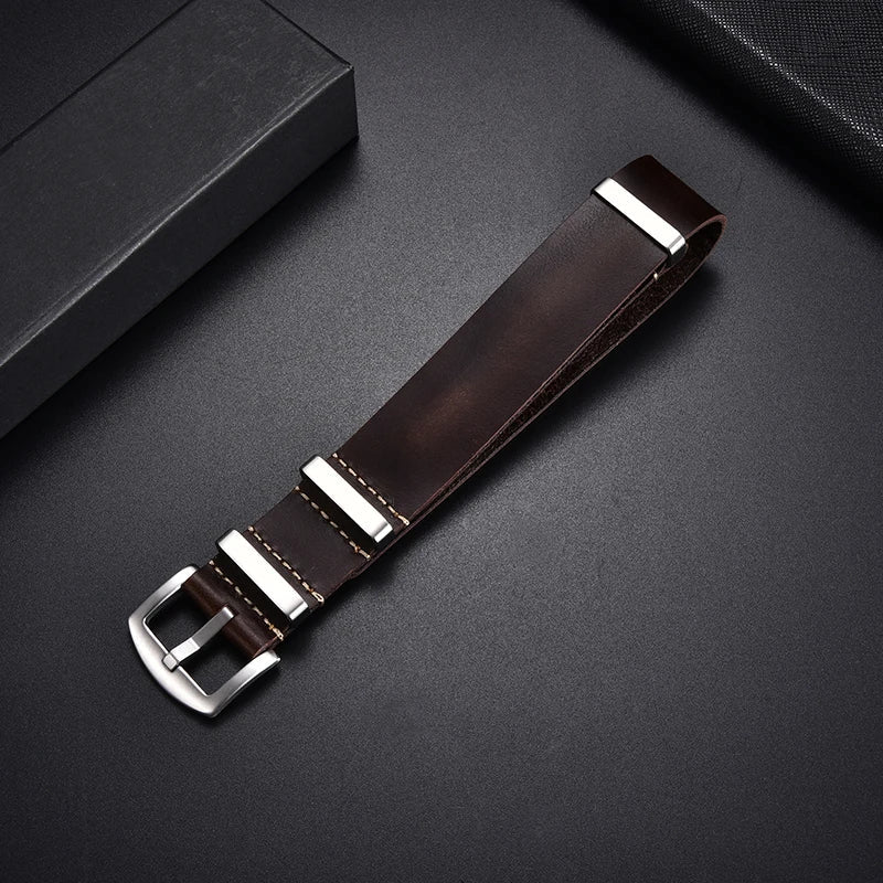 Watch Strap Genuine Leather Watchband Vintage Strap Cowhide Wristbands Replacement Watch Belts