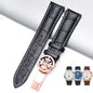 Watch strap with pattern butterfly buckle