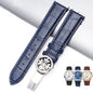 Watch strap with pattern butterfly buckle