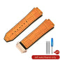 With Tool 19mm Crocodile Pattern Genuine Leather Watchbands for Hublot Yubo Watch Convex Interface Waterproof Accessories