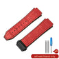 With Tool 19mm Crocodile Pattern Genuine Leather Watchbands for Hublot Yubo Watch Convex Interface Waterproof Accessories