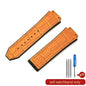 With Tool 19mm Crocodile Pattern Genuine Leather Watchbands for Hublot Yubo Watch Convex Interface Waterproof Accessories