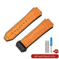 With Tool 19mm Crocodile Pattern Genuine Leather Watchbands for Hublot Yubo Watch Convex Interface Waterproof Accessories